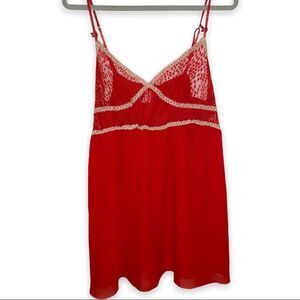 Cosmopolitan Red and Cream Chemise
